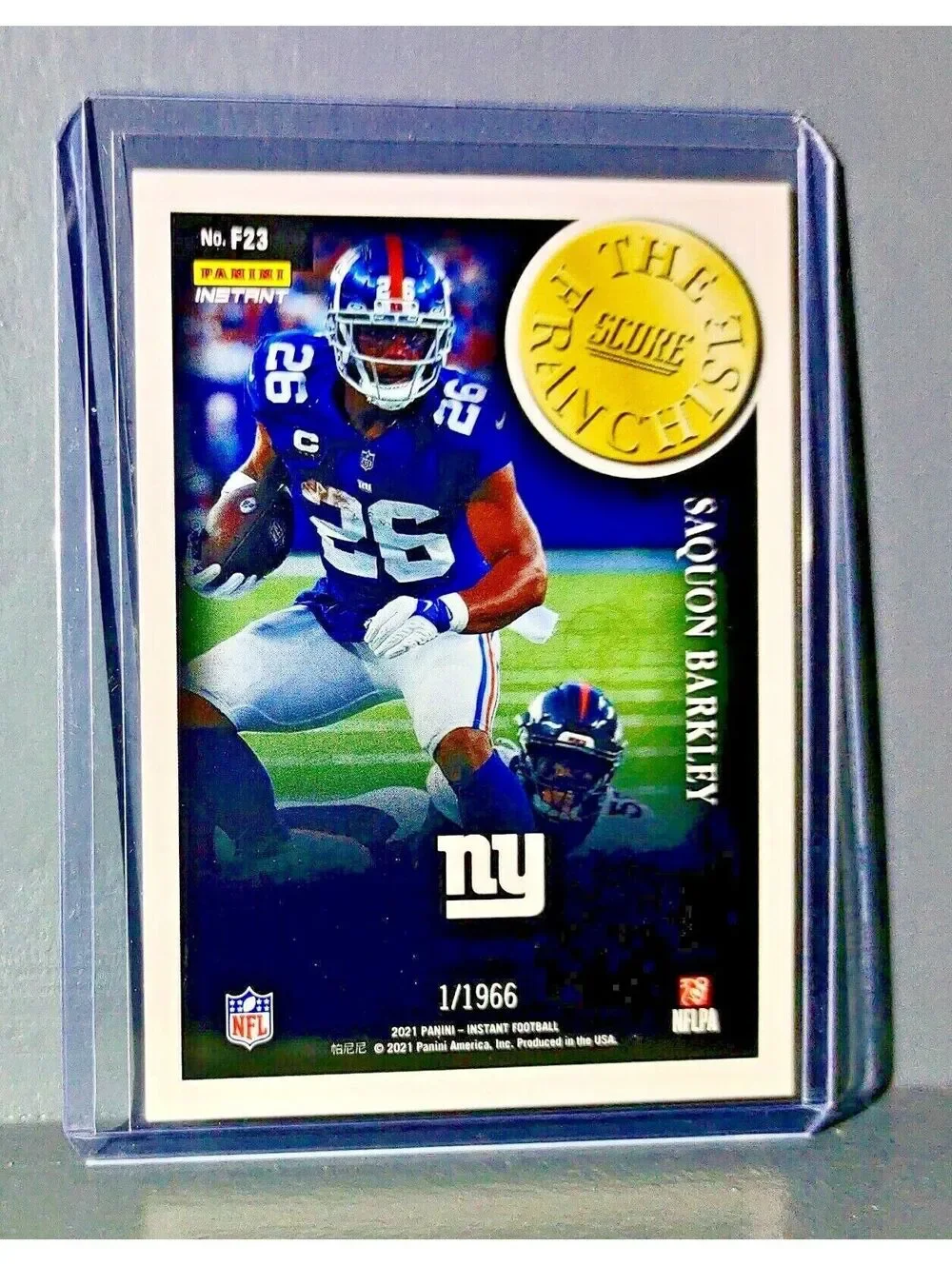 Saquon Barkley 2021 Panini NFL Score The Franchise #23 Card 1/1966